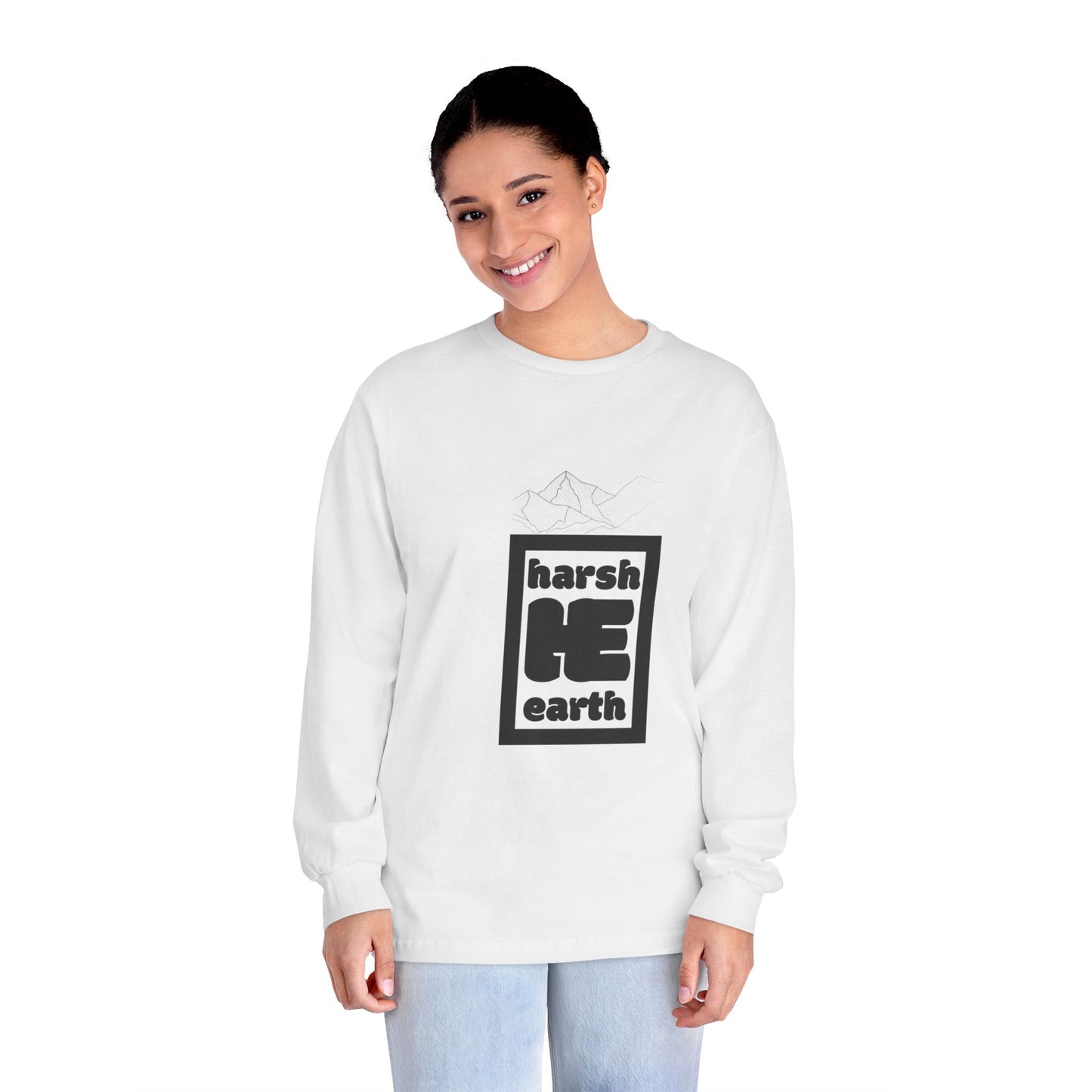 Harsh Earth Mountain Logo Long Sleeve Tee
