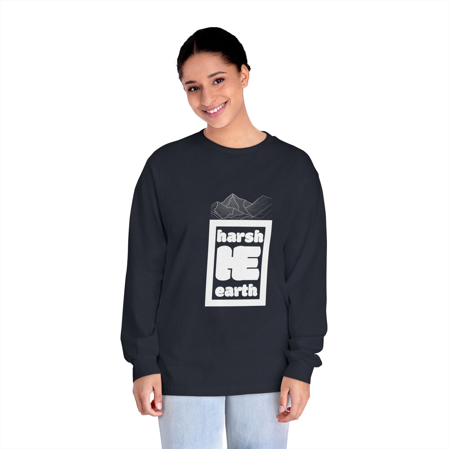 Harsh Earth Mountain Logo Long Sleeve Tee