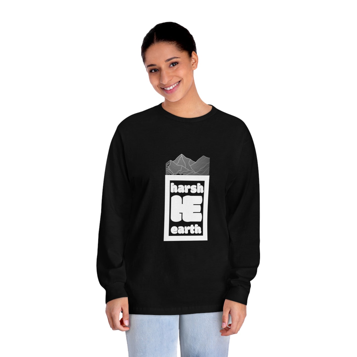 Harsh Earth Mountain Logo Long Sleeve Tee