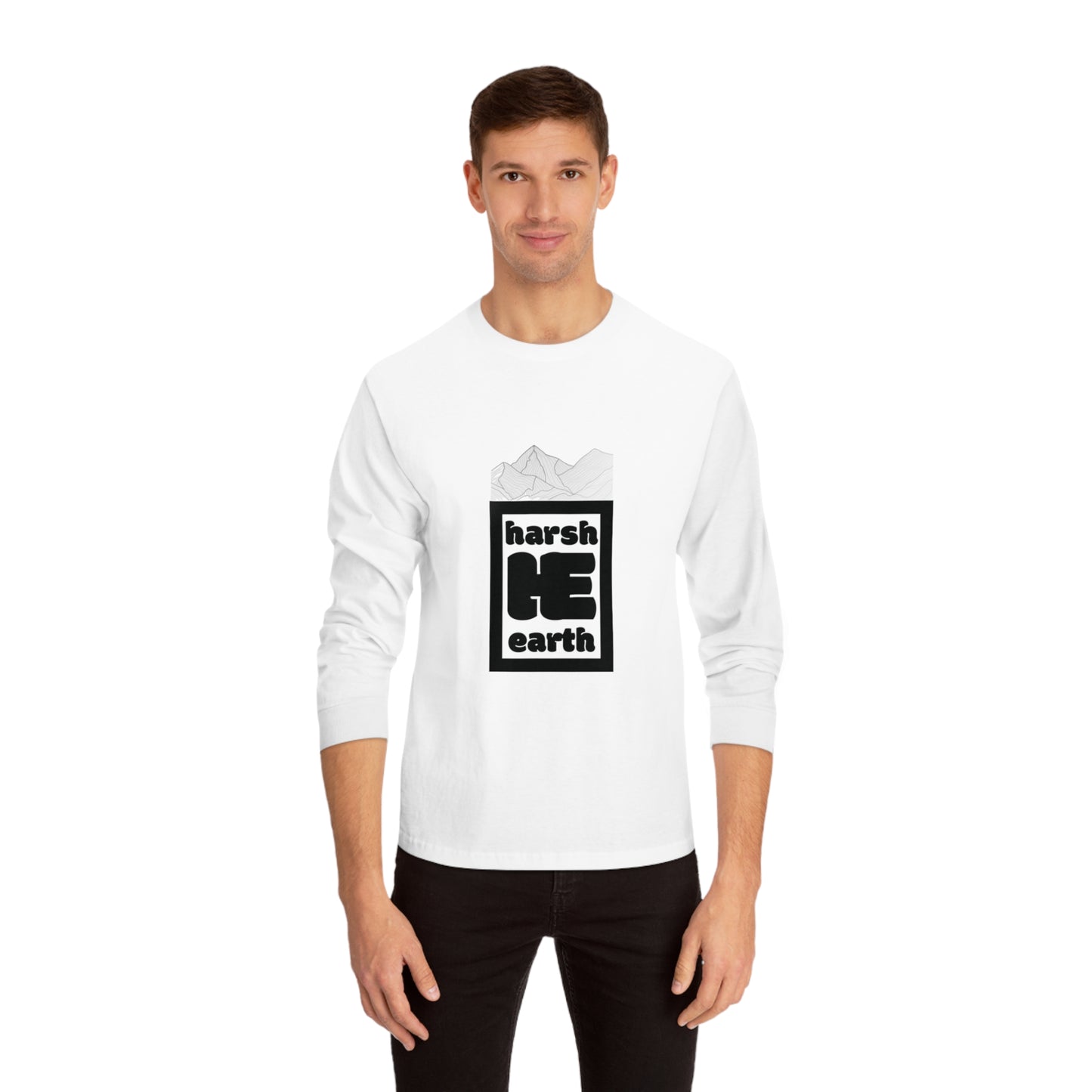 Harsh Earth Mountain Logo Long Sleeve Tee