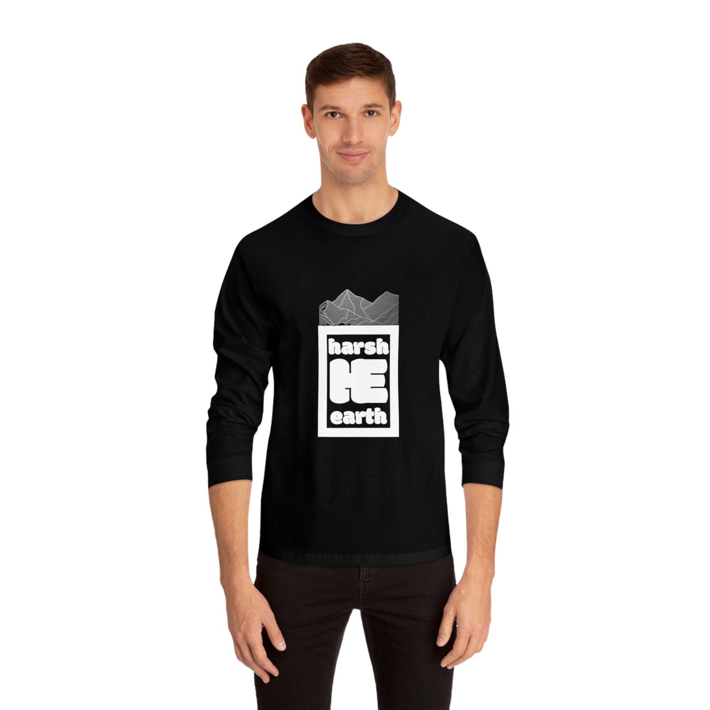 Harsh Earth Mountain Logo Long Sleeve Tee