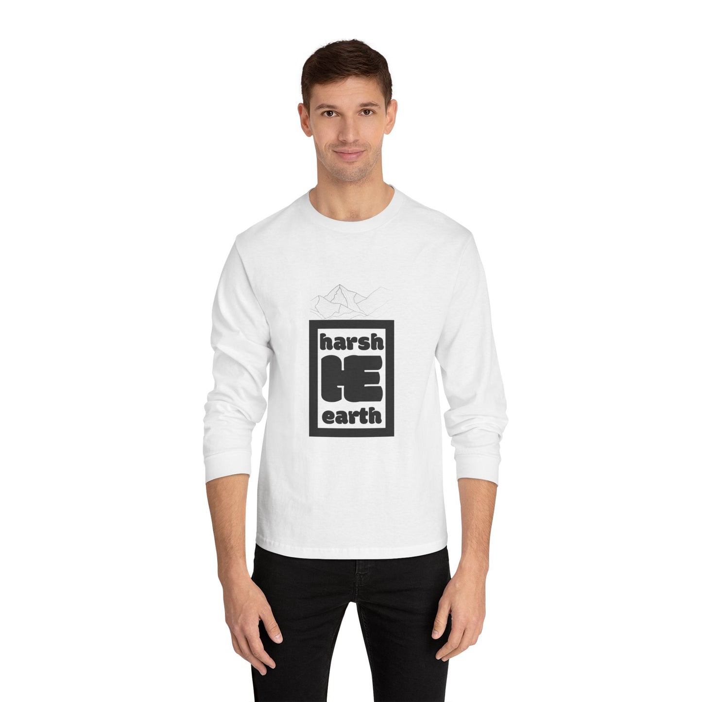 Harsh Earth Mountain Logo Long Sleeve Tee